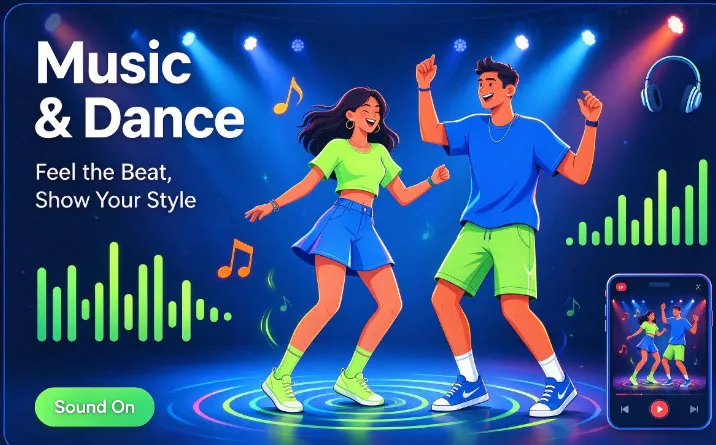 TikTok 音乐舞蹈栏目:热门 BGM 与挑战赛画面